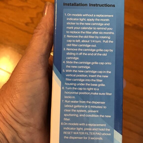 Ice pure refrigerator water filter (TWO). Replacement filter # RWF0500A - Picture 4 of 5